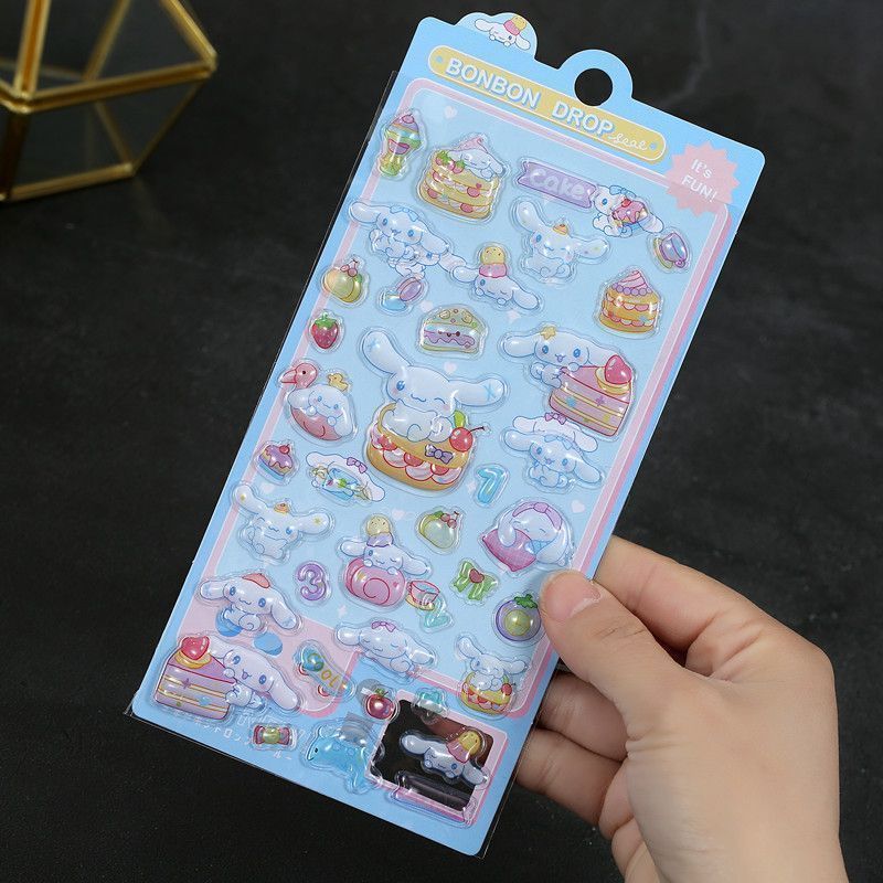 【BONBON DROP】3D Healing DIY Decorative Stickers – Cinnamoroll Design
