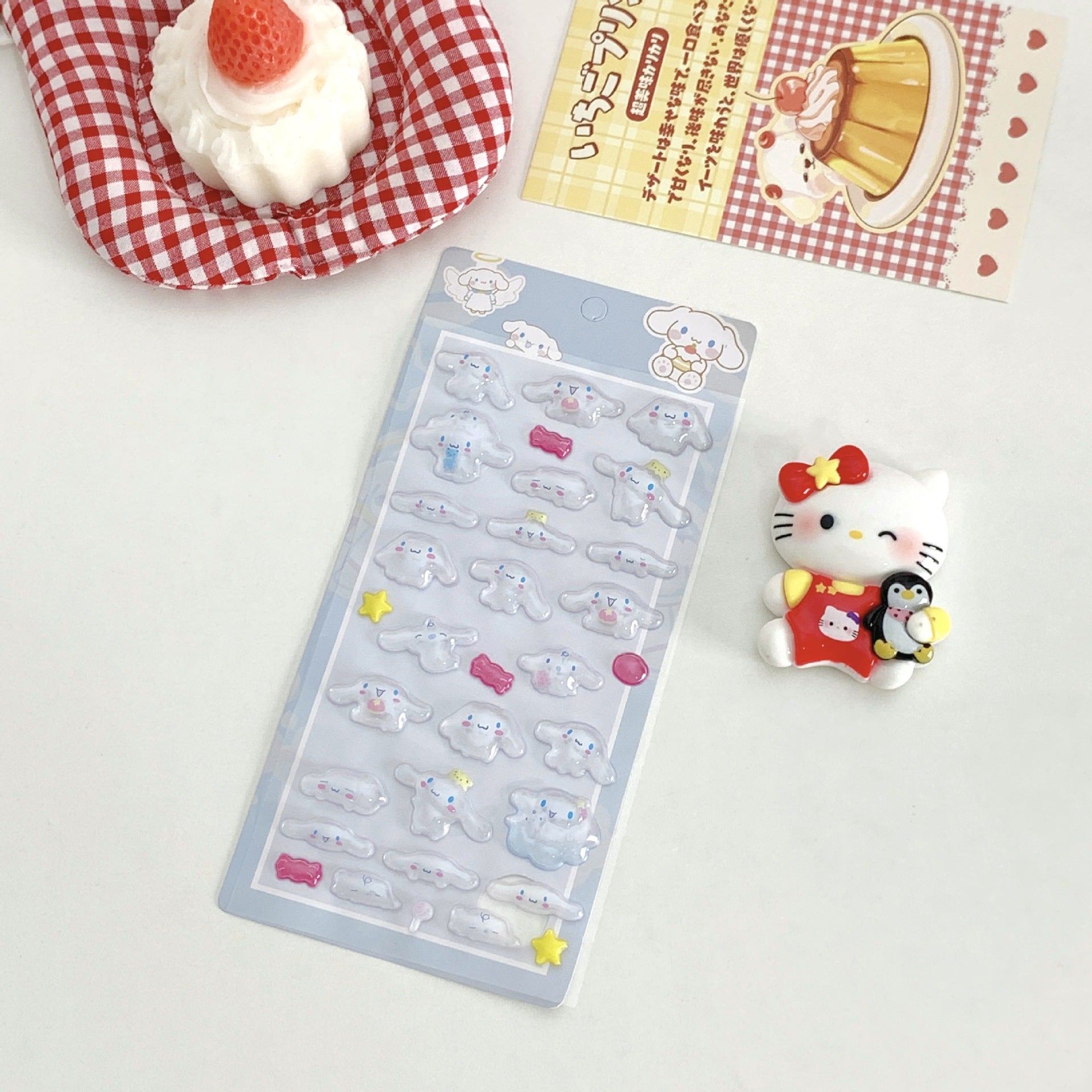 【Crystal Series】3D Healing DIY Decorative Stickers – Cinnamoroll Design（1 sheet）