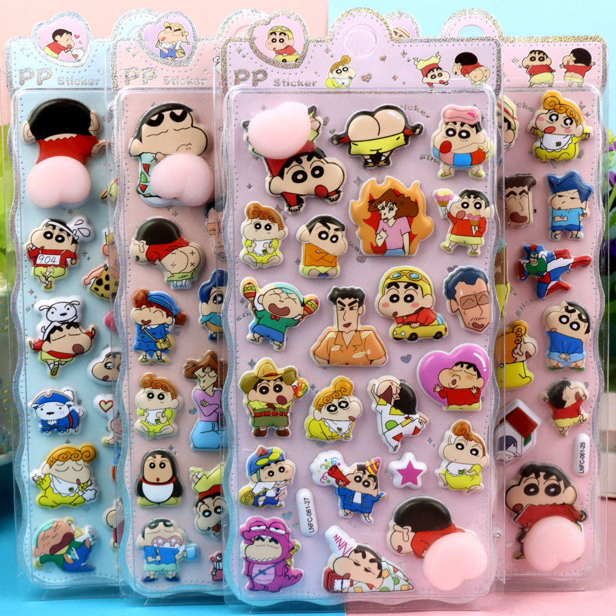 【PP Stickers】3D Healing DIY Decorative Stickers – Crayon Shin-chan Design